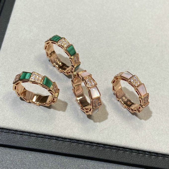 ブルガリ リング 2025年 BVLGARI セルペンティ ウェディング 指輪 フルパヴェダイヤモンド ジェリー