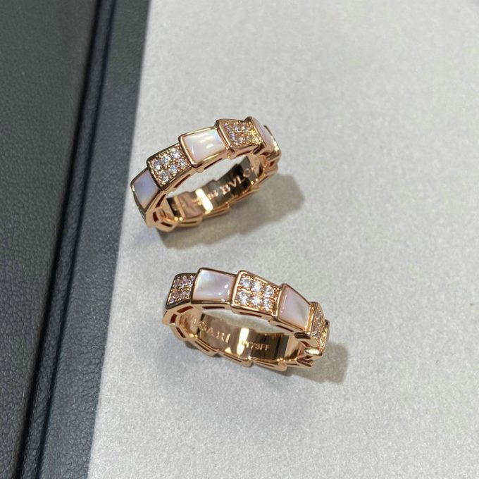 ブルガリ リング 2025年 BVLGARI セルペンティ ウェディング 指輪 フルパヴェダイヤモンド ジェリー - 画像 (4)