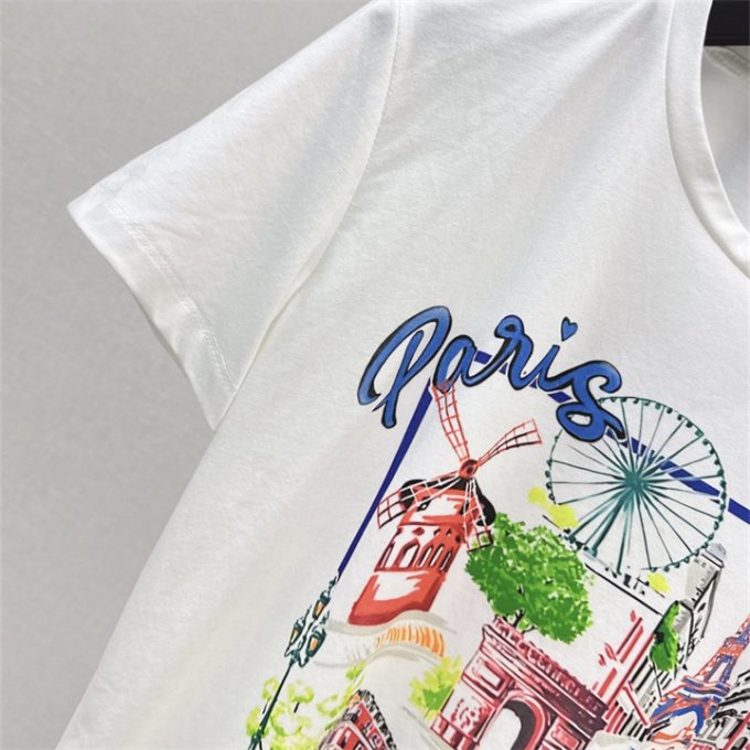 クリスチャンディオール Tシャツ 2025年 DIOR ショートスリーブ コットンジャージー 半袖 クルーネック レディース - 画像 (6)