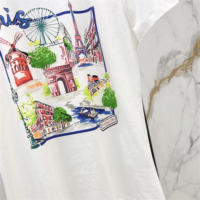 クリスチャンディオール Tシャツ 2025年 DIOR ショートスリーブ コットンジャージー 半袖 クルーネック レディース - 画像 (7)