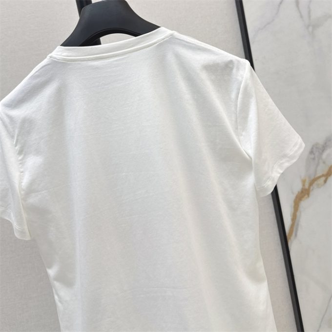 クリスチャンディオール Tシャツ 2025年 DIOR ショートスリーブ コットンジャージー 半袖 クルーネック レディース - 画像 (8)