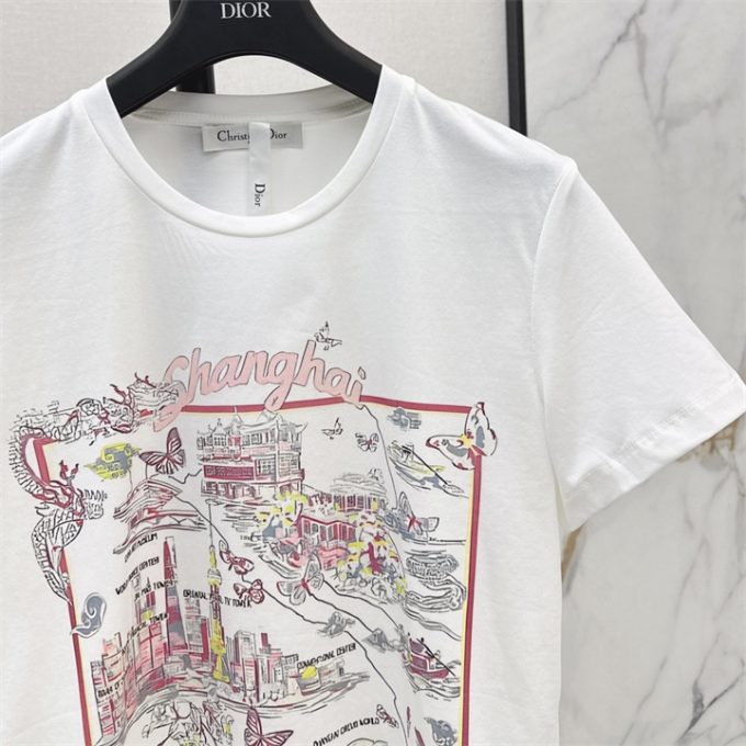クリスチャンディオール Tシャツ 2025年 DIOR ショートスリーブ コットンジャージー 半袖 クルーネック レディース - 画像 (4)