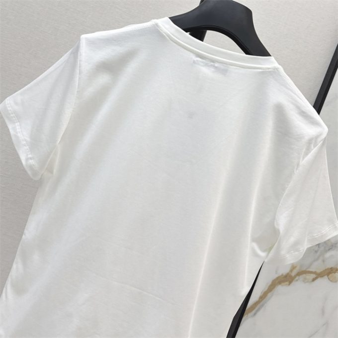 クリスチャンディオール Tシャツ 2025年 DIOR ショートスリーブ コットンジャージー 半袖 クルーネック レディース - 画像 (8)