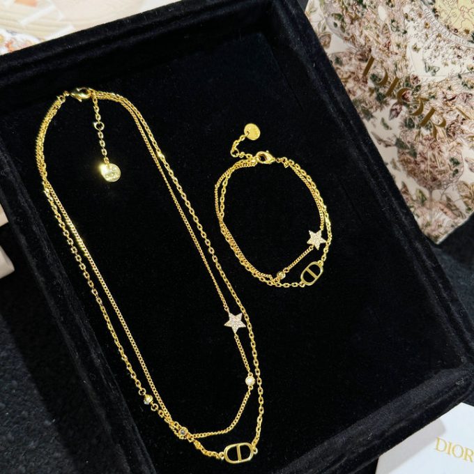 クリスチャンディオール 2025年 Dior Petit CD ダブル ネックレス ブレスレット レディース ジェリー