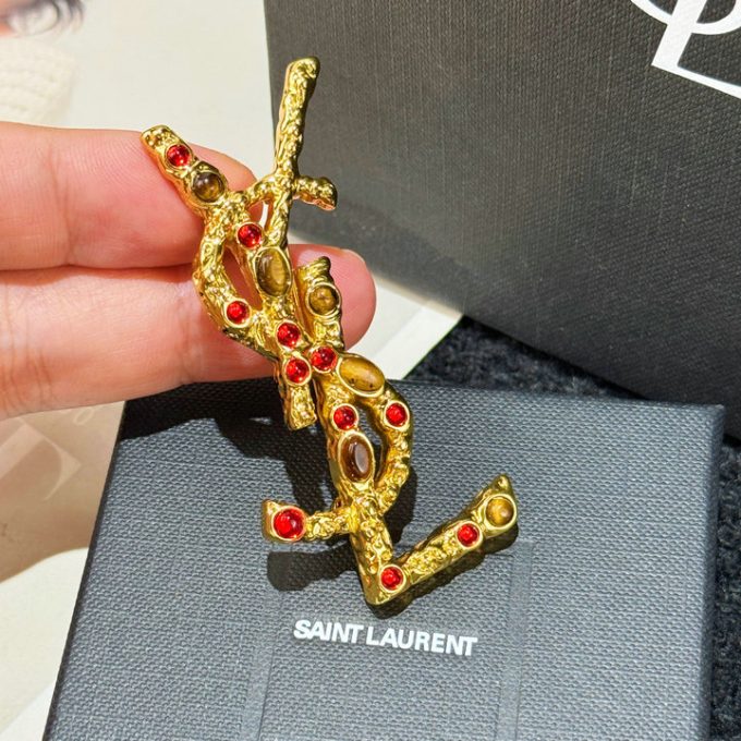 イヴサンローラン 2025年 Saint laurent YSL ブローチ レディース ジェリー アクセサリー - 画像 (2)