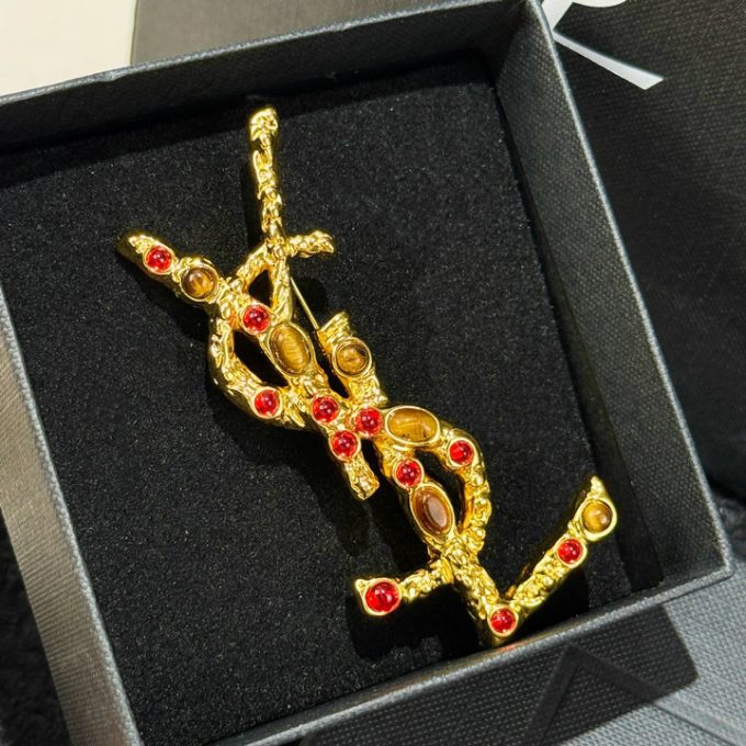 イヴサンローラン 2025年 Saint laurent YSL ブローチ レディース ジェリー アクセサリー