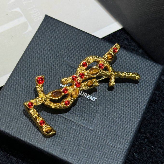 イヴサンローラン 2025年 Saint laurent YSL ブローチ レディース ジェリー アクセサリー - 画像 (4)