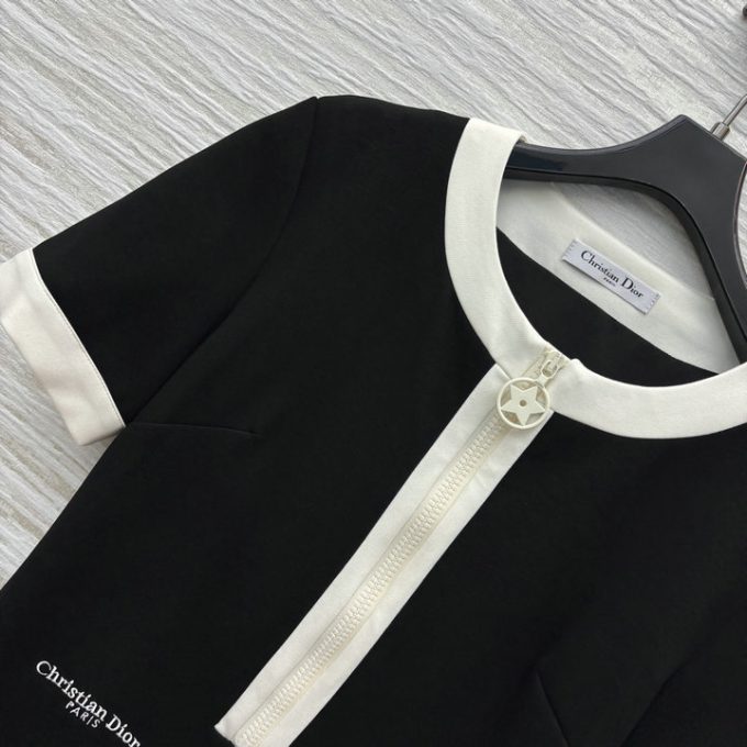 クリスチャンディオール ドレス 2025年 CHRISTIAN DIOR ショートワンピース 半袖 クルーネック レディース - 画像 (4)
