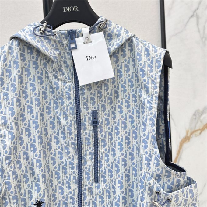 クリスチャンディオール 上下セット 2025年新作 DIOR ２つ セットアップ フード付き ベストジャケット ショートスコート レディース - 画像 (4)