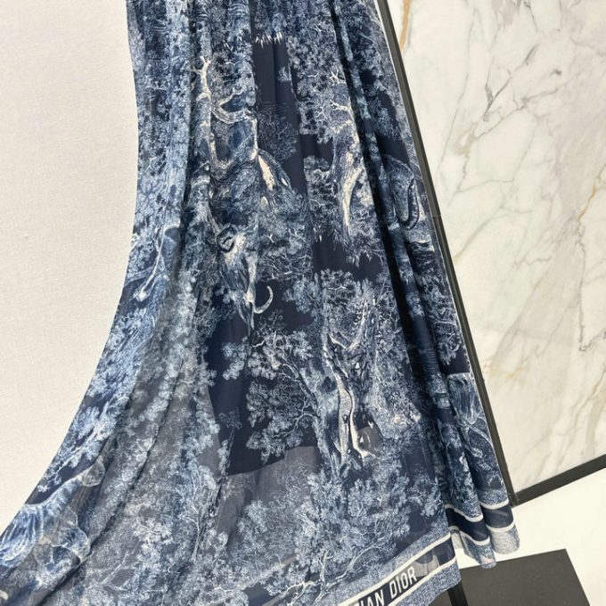 クリスチャンディオール ドレス 2025年 DIOR ディオリビエラ フレア ミディワンピースレディース - 画像 (6)
