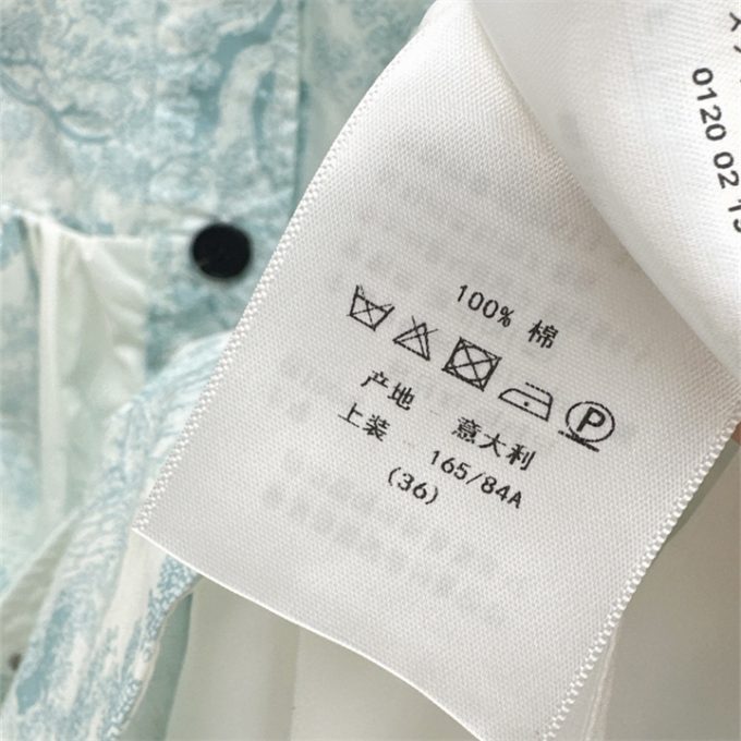 クリスチャンディオール ワンピース DIOR 2025年 レディース ディオリビエラ ショート シャツドレス トワル ドゥ ジュイ ソヴァージュ コットン 半袖 - 画像 (7)