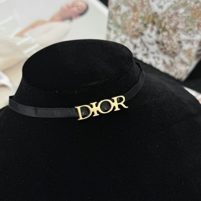 クリスチャンディオール 2025年 ディオレボリューション チョーカー レディース D.I.O.R.シグネチャー ブラック グログラン - 画像 (3)