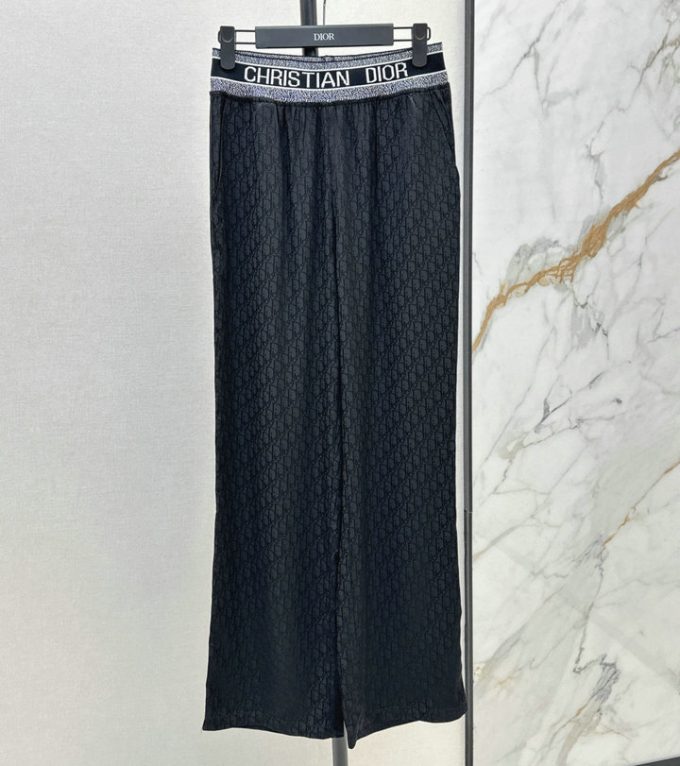 クリスチャンディオール 上下セット 2025年 DIOR カ ロングスリーブ ブラウス ストレート パンツ ２つセット レディース - 画像 (7)