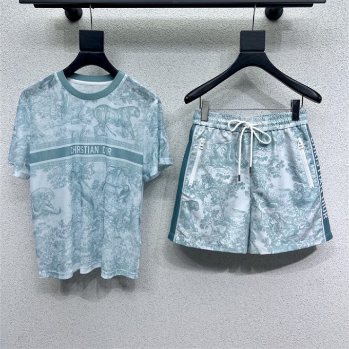 クリスチャンディオール スポーツジャージ 2025年 CHRISTIAN DIOR ディオリビエラ Tシャツ ショートパンツ 2つセット - 画像 (10)