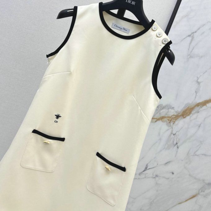 クリスチャンディオール ショートドレス 2025年 CHRISTIAN DIOR ノースリーブ クルーネック ワンピース - 画像 (3)