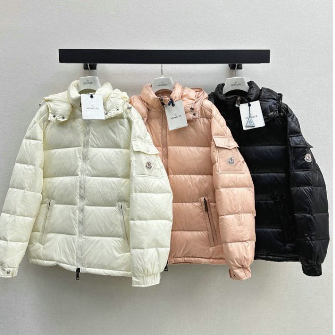 モンクレール ロングスリーブ ダウン 2025年 MONCLER フーディー ジップジャケット アウターコート レディース