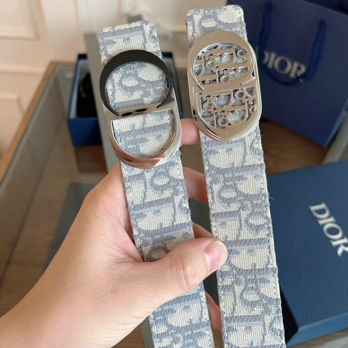 クリスチャンディオール 2025年 30 モンテーニュ CHRISTIAN DIOR リバーシブル ベルト 幅35mm レザー