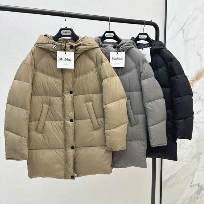 モンクレール ロングスリーブ ダウン 2025年 MONCLER フーディー ジップジャケット アウターコート レディース
