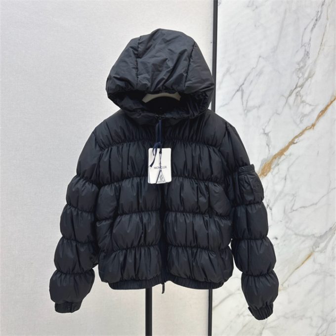 モンクレール ロングスリーブ ダウン 2025年 MONCLER フーディー ジップジャケット アウターコート レディース - 画像 (2)