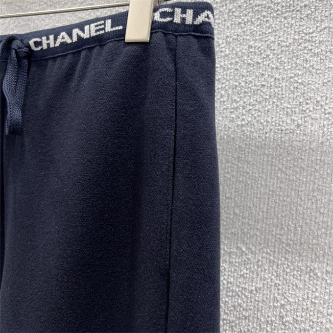 シャネル スポーツパンツ2025年 CHANEL ドローストリング フレアパンツ おしゃれ レディース - 画像 (5)