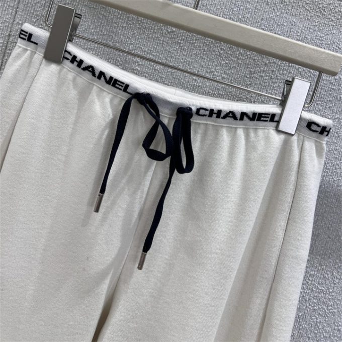 シャネル スポーツパンツ2025年 CHANEL ドローストリング フレアパンツ おしゃれ レディース - 画像 (8)