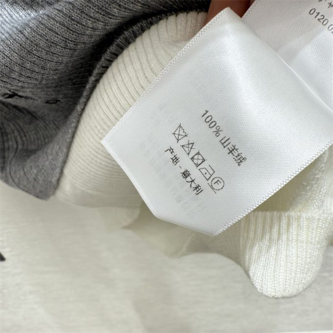 クリスチャンディオール DIOR 2025年 フェイクレイヤード ニットセーター ロングスリーブ カシミヤ シンプル おしゃれ レディース - 画像 (9)