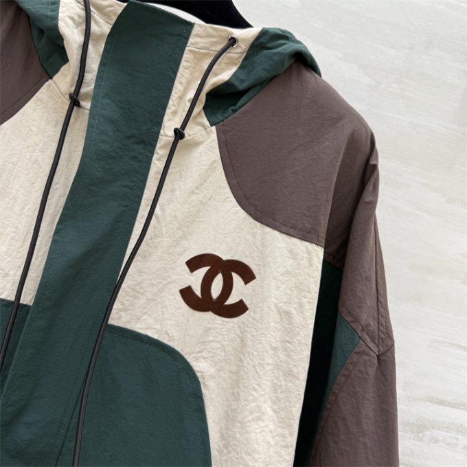 シャネル オーバーサイズ ジップジャケット 2025年新作 CHANEL フード付き アウターコート ロングスリーブ - 画像 (7)