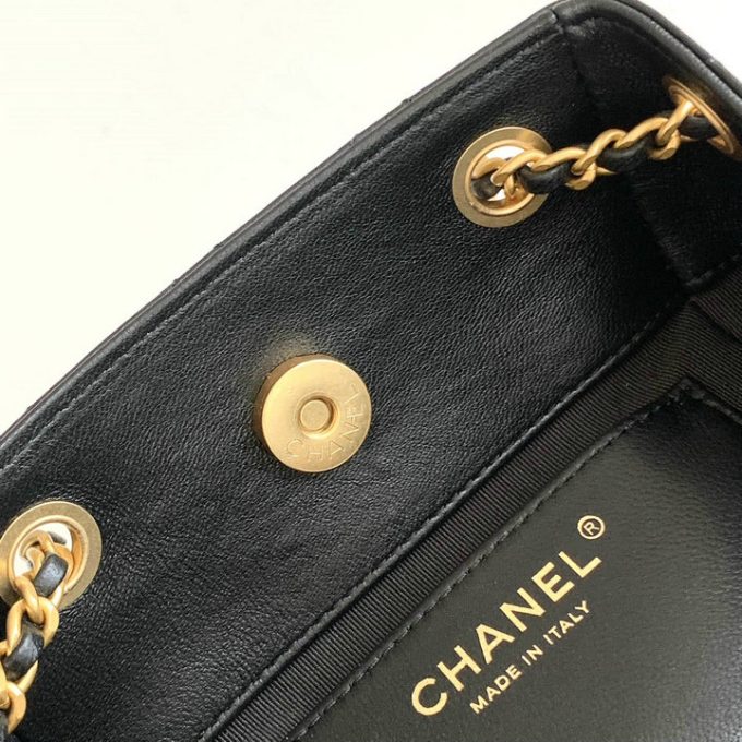 シャネル 2025年 チェーンベルト バックパック CHANEL レディース リュック 2way ショルダーバッグ ラムスキン - 画像 (6)