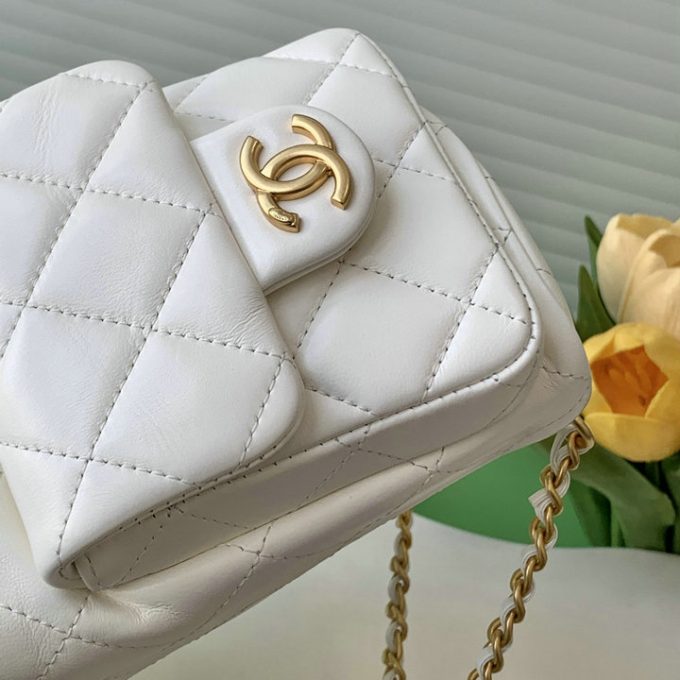 シャネル 2025年 チェーンベルト バックパック CHANEL レディース リュック 2way ショルダーバッグ ラムスキン - 画像 (8)