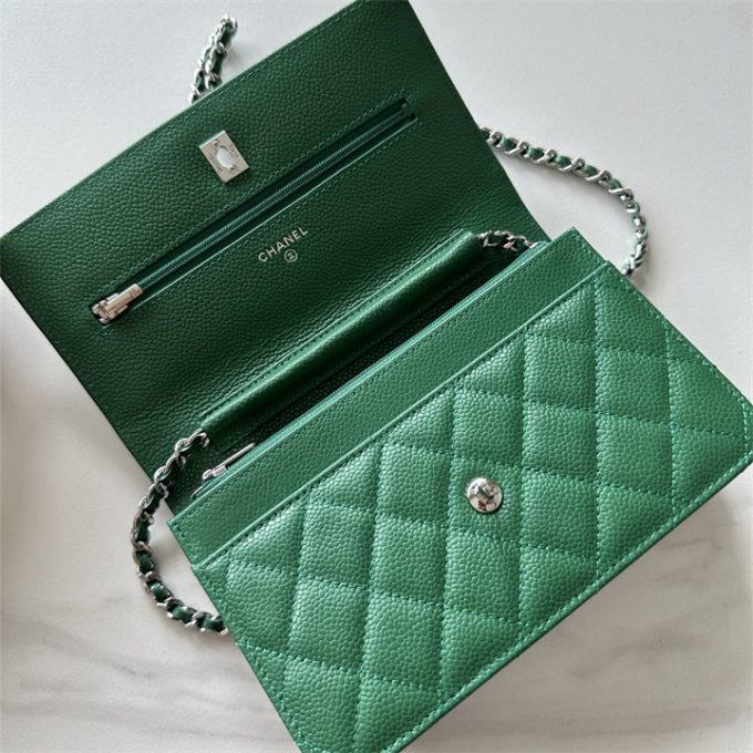 シャネル 2025年 チェーンウォレット CHANEL ミニ フラップバッグ ショルダーバッグ レディース シルバー金具 - 画像 (4)
