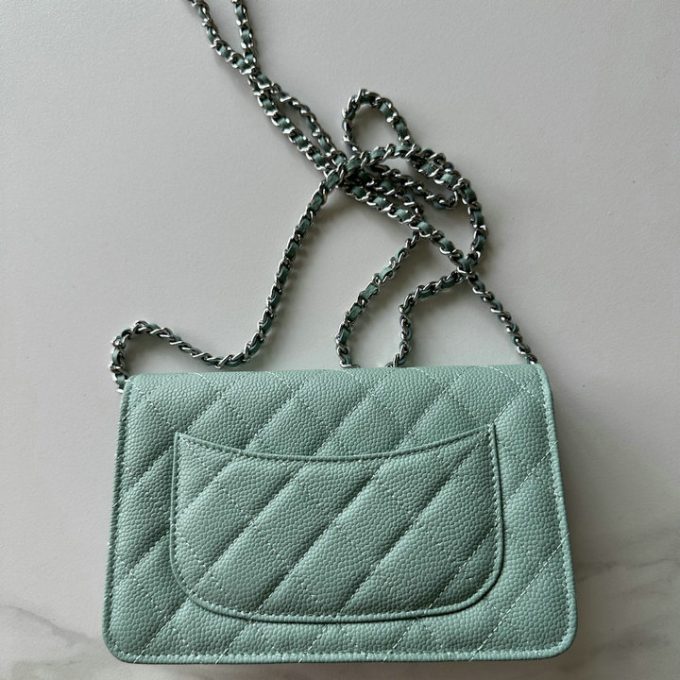 シャネル 2025年 チェーンウォレット CHANEL ミニ フラップバッグ ショルダーバッグ レディース シルバー金具 - 画像 (2)