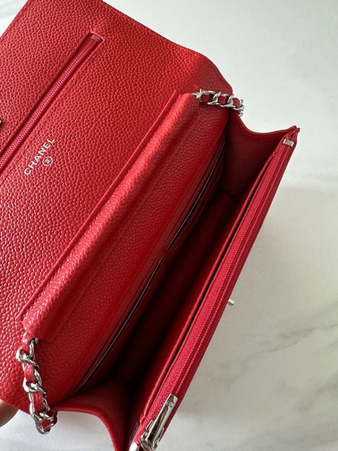 シャネル 2025年 チェーンウォレット CHANEL ミニ フラップバッグ ショルダーバッグ レディース シルバー金具 - 画像 (5)