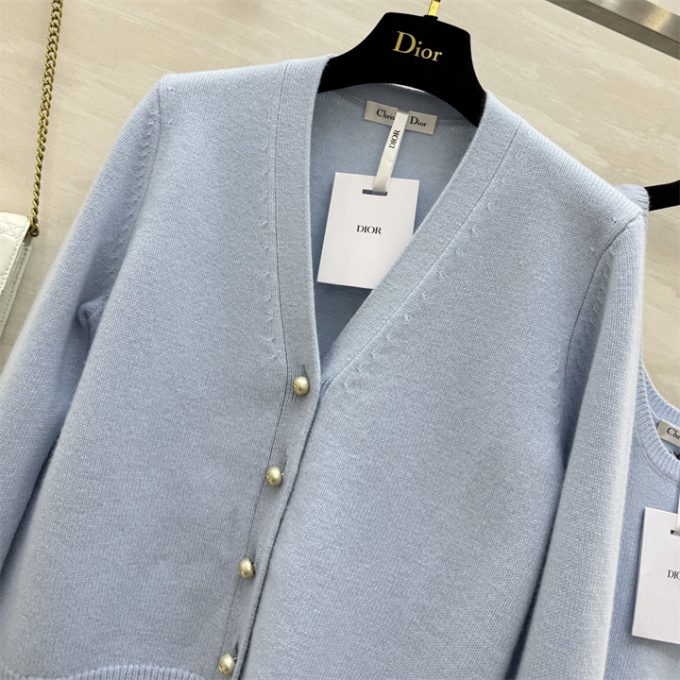 クリスチャンディオール カーディガン 2025年  DIOR ロングスリーブ ウール ニットコート ニットベスト タンクトップ セットアップ - 画像 (12)