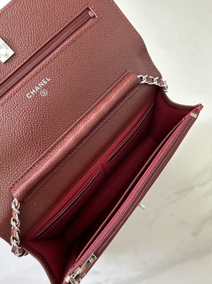 シャネル 2025年 チェーンウォレット CHANEL ミニ フラップバッグ ショルダーバッグ レディース シルバー金具 - 画像 (5)