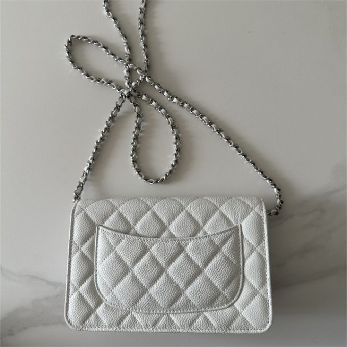 シャネル 2025年 チェーンウォレット CHANEL ミニ フラップバッグ ショルダーバッグ レディース シルバー金具 - 画像 (2)