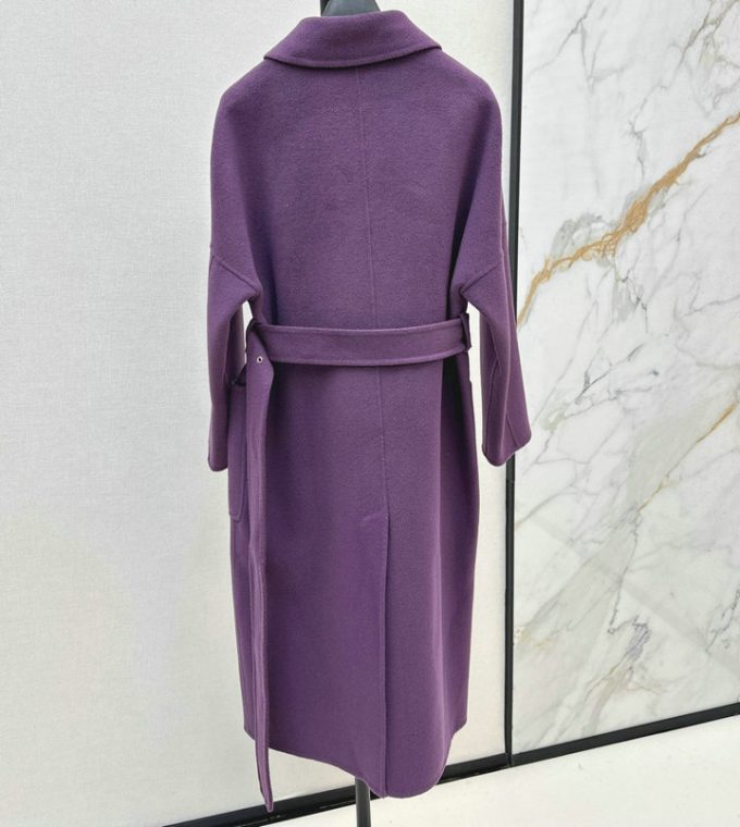クリスチャンディオール レディース コート 2025年 DIORダブルフェース カシミヤ ロングコート ロングスリーブ ベルト付き レディース - 画像 (9)