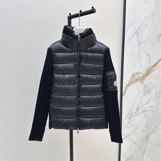 モンクレール ロングスリーブ ダウン 2025年 MONCLER ニット ジップジャケット アウターコート レディース - 画像 (6)