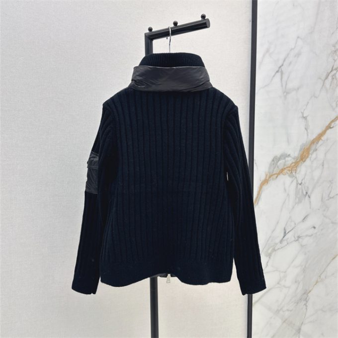 モンクレール ロングスリーブ ダウン 2025年 MONCLER ニット ジップジャケット アウターコート レディース - 画像 (7)