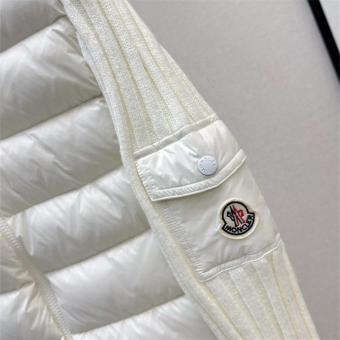 モンクレール ロングスリーブ ダウン 2025年 MONCLER ニット ジップジャケット アウターコート レディース - 画像 (14)
