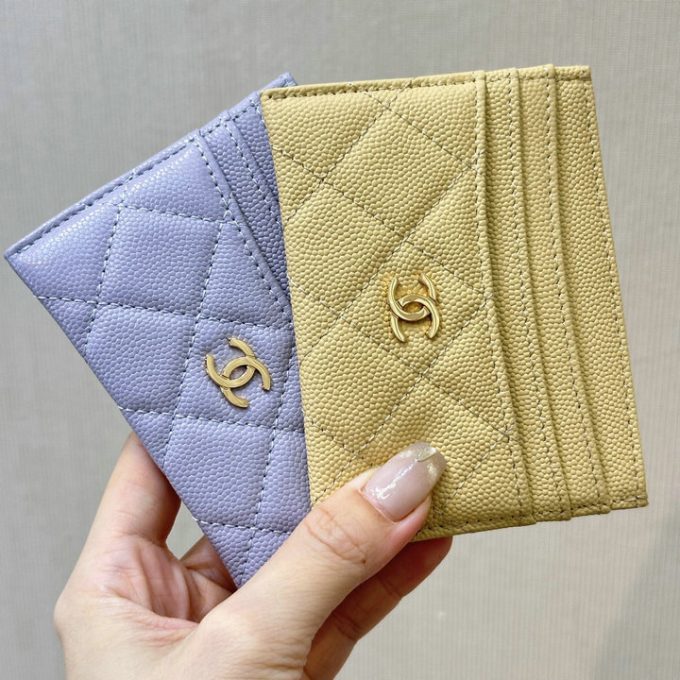 CHANEL シャネル 2025年 カードケース 名刺入れ キャビアスキン ゴールド金具