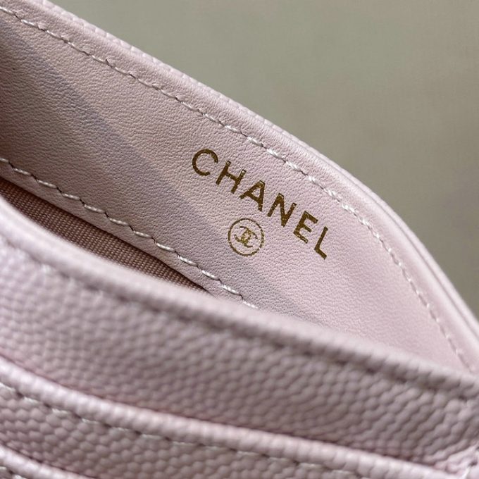 CHANEL シャネル 2025年 カードケース 名刺入れ キャビアスキン ゴールド金具 - 画像 (10)
