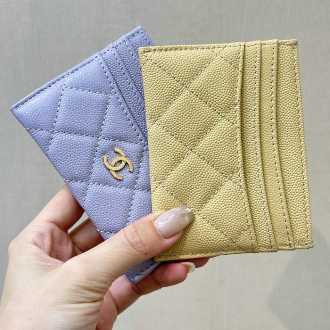 CHANEL シャネル 2025年 カードケース 名刺入れ キャビアスキン ゴールド金具 - 画像 (2)