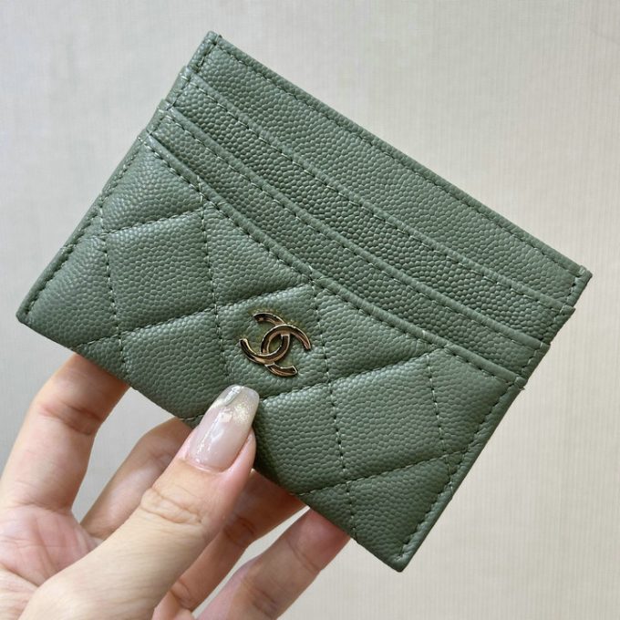 CHANEL シャネル 2025年 カードケース 名刺入れ キャビアスキン ゴールド金具 - 画像 (2)