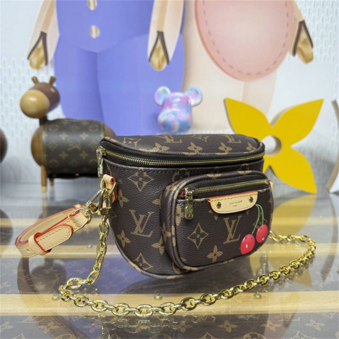 ルイヴィトン 2025年 LV TM ミニ バムバッグ M13449 LOUISVUITTON ショルダーバッグ モノグラムキャンパス - 画像 (2)