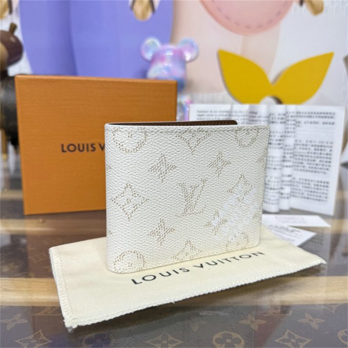 ルイヴィトン 2025年 ポルトフォイユ ミュルティプル M14691 LOUISVUITTON 二つ折り短財布 ショートウォレット モノグラム ヘリテージ キャンバス - 画像 (2)