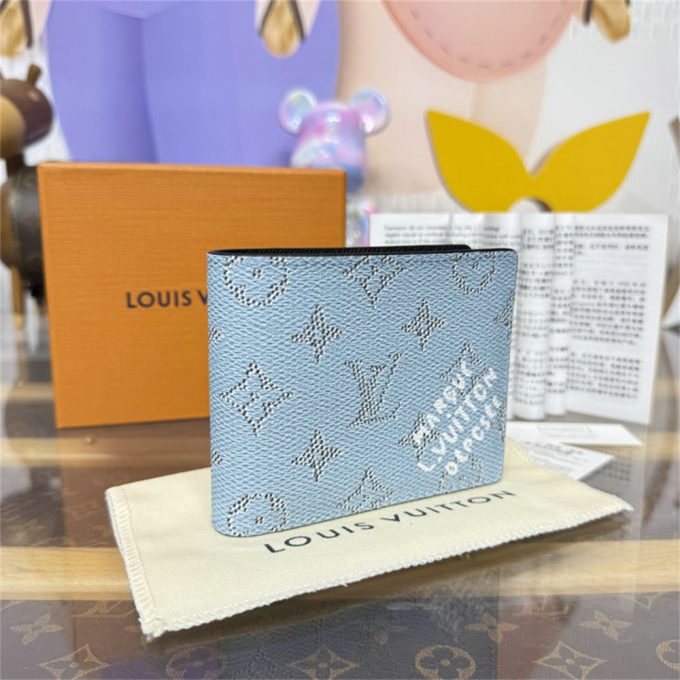 ルイヴィトン 2025年 ポルトフォイユ ミュルティプル M14691 LOUISVUITTON 二つ折り短財布 ショートウォレット モノグラム ヘリテージ キャンバス - 画像 (2)