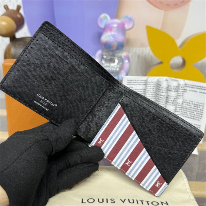 ルイヴィトン 2025年 ポルトフォイユ ミュルティプル M14691 LOUISVUITTON 二つ折り短財布 ショートウォレット モノグラム ヘリテージ キャンバス - 画像 (7)