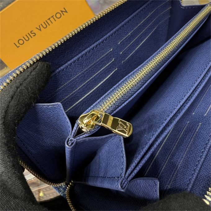 ルイヴィトン 2025年 LV TM ジッピー ウォレット M23161  LOUISVUITTON ファスナー長財布 モノグラム チェリー デニム - 画像 (8)