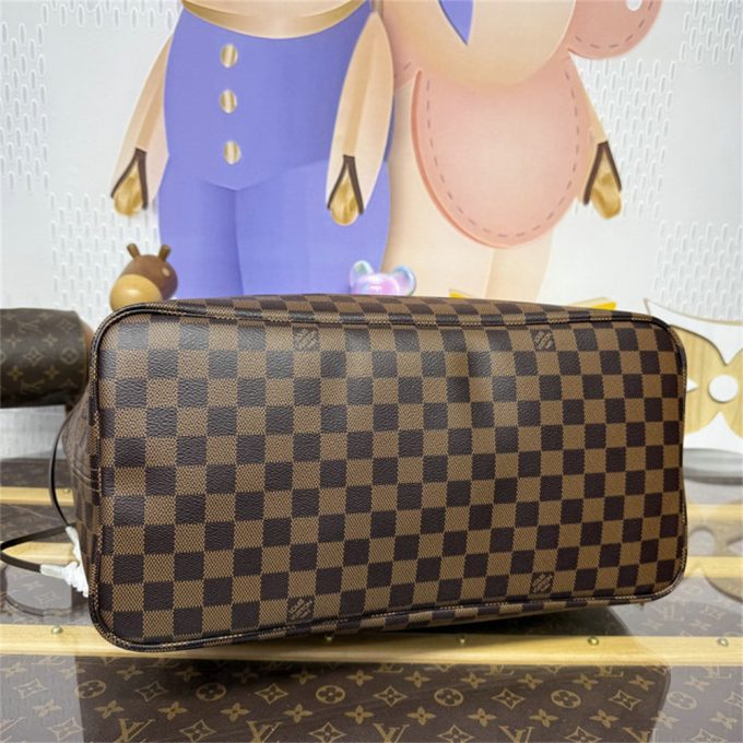 ルイヴィトン 2025年 ネヴァーフル GM N40597 LOUISVUITTON トートバッグ ハンドバッグ ダミエ エベヌ キャンバス - 画像 (4)