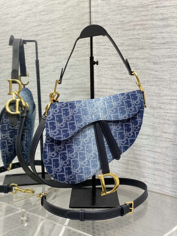 クリスチャンディオール 2025年 サドル ホーボーバッグ CHRISTIAN DIOR ショルダーバッグ オブリーク ジャカード レディース
